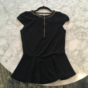 Tops - Black Flirty Top Tops - Black Flirty Top